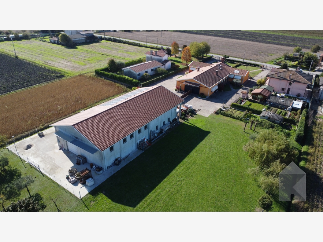 Spaziosa bifamiliare con ampio giardino e capannone